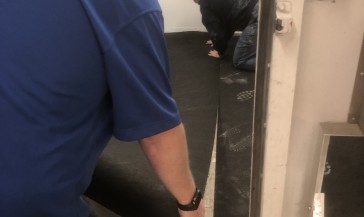 Automotive Collision Repair Flooring Install